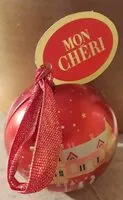Mängden socker i Mon cheri cerise bonbons de chocolat noir fourres cerise et liqueur boule noel boule de 4 bouchees