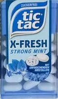 Mängden socker i tictac X-Fresh Strong Mint