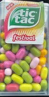 Mängden socker i Tic tac Festival