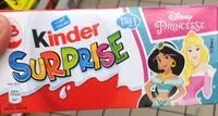 Mängden socker i KINDER SURPRISE PACK DE 3 ŒUFS PRINCESSES DISNEY (3x20g)