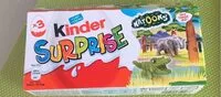 Mängden socker i Kinder surprise pack de 3 oeufs natoons (