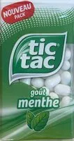 Mängden socker i Tic Tac gout menthe