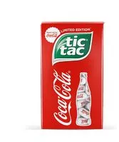 Mängden socker i Tic tac coca cola t100 etui de 100
