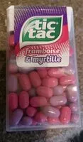 Mängden socker i Tic tac framboise myrtille