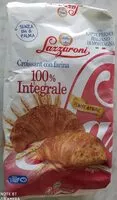 Mängden socker i Croissant con farina 100% integrale