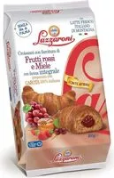 Mängden socker i Croissant con farina integrale con frutti rossi e miele
