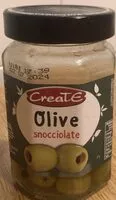 Mängden socker i Olive snocciolate