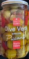 Mängden socker i Olive verdi schiacciate Piccanti in olio di Girasole