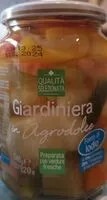 Mängden socker i Giardiniere in agrodolce