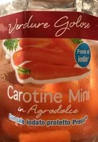 Mängden socker i Carotine in agrodolce