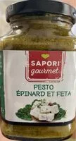 Mängden socker i Pesto epinard et feta