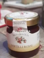 Mängden socker i Salsa dolce di mirtilli rossi