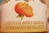 Mängden socker i Composta di arance amare bio