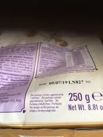 Mängden socker i Doria Amaretti 250G