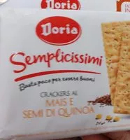 Mängden socker i Semplicissimi crackers mais e semi di quinoa