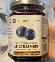 Mängden socker i Confettura extra mirtilli neri