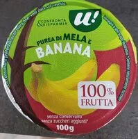 Mängden socker i Purea di mela e banana