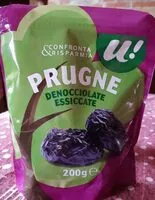 Mängden socker i Prugne Denocciolate Essiccate