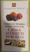 Mängden socker i Torrone tenero variegato con crema ai frutti di bosco