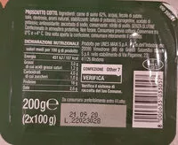 Mängden socker i Prosciutto cotto