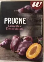 Mängden socker i Prugne Essiccate e Denocciolate