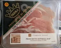Mängden socker i Prosciutto crudo di Parma D.O.P.