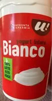 Mängden socker i Yogurt intero bianco