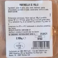 Mängden socker i Mortadella di pollo