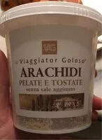 Mängden socker i Arachidi pelate e tostate