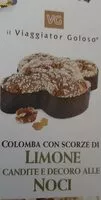 Mängden socker i Colomba con scorze di limone e decoro alle noci