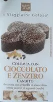 Mängden socker i Colomba con cioccolato e zenzero candito