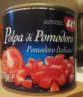 Mängden socker i Polpa di pomodoro