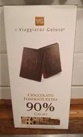 Mängden socker i Cioccolato fondente extra 90% cacao