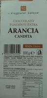 Mängden socker i Cioccolato extra fondente con arancia candita