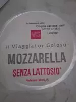 Mängden socker i Mozzarella senza lattosio