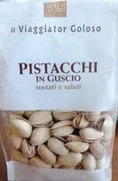 Mängden socker i Pistacchi in guscio tostati e salati