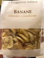 Mängden socker i Banane essicate e zuccherate