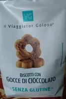 Mängden socker i Biscotti con gocce di cioccolato