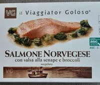 Mängden socker i Salmone norvegese con salsa alla senape e broccoli