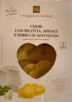 Mängden socker i Cuori con ricotta, spinaci e burro di montagna
