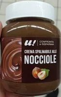 Mängden socker i Crema spalmabile alle nocciole