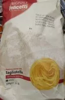 Mängden socker i Tagliatelle