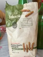 Mängden socker i Penne rigate integrali nudel