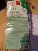 Mängden socker i grissins torinesi au romarin