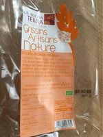 Mängden socker i Grissins artisans nature