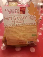 Mängden socker i Mini gressins artisans au curcuma et poivre noir