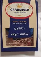 Mängden socker i Pasta all'uovo sfoglia ruvida