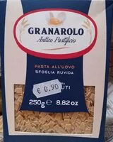 Mängden socker i Pasta all'uovo sfoglia ruvida