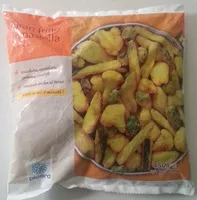 Mängden socker i Beignets de légumes (courgette, chou-fleur, épinard, artichaut) préfrits, surgelés