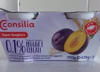 Mängden socker i Yogurt magro prugna e cereali